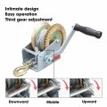 Tce Atrt1161cu Torin 1600 Lbs Capacity Heavy Duty Hand Crank Winch With 32 8ft Steel Wire Cable And Hook Silver