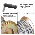 Tce Atrt1161cu Torin 1600 Lbs Capacity Heavy Duty Hand Crank Winch With 32 8ft Steel Wire Cable And Hook Silver