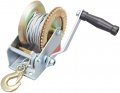 Tce Atrt1161cu Torin 1600 Lbs Capacity Heavy Duty Hand Crank Winch With 32 8ft Steel Wire Cable And Hook Silver 