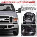 High Power Led Projector Driving Fog Lights Lamp With Switch Compatible Ford F250 F350 F450 F550 Super Duty 08-10 Pair Clear