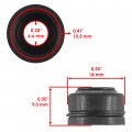 Caltric 8x Seal Valve Stem Compatible With Kawasaki 1100 Ltd 1984-1985