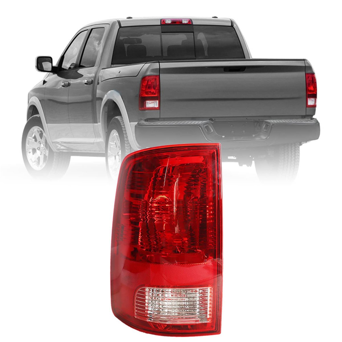 Driver Side Lh Tail Light Brake Lamp Left Replacement For Ram 1500 2500 3500 2009-2018 Ch2818124