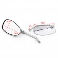 Topteng Motorcycle 10mm Rear Mirror Side View Rearview Fits For Yamaha Xv125 Xv250 Xv400 Xv535 Xv700 Xv750 Xv920 Xv1000 Xv1100