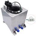 Universal Aluminum Polished Fuel Cell Tank 2 5 Gallon 9 5l With Level Sender For Hot Rod Street Racing Track Cars Truck Suv
