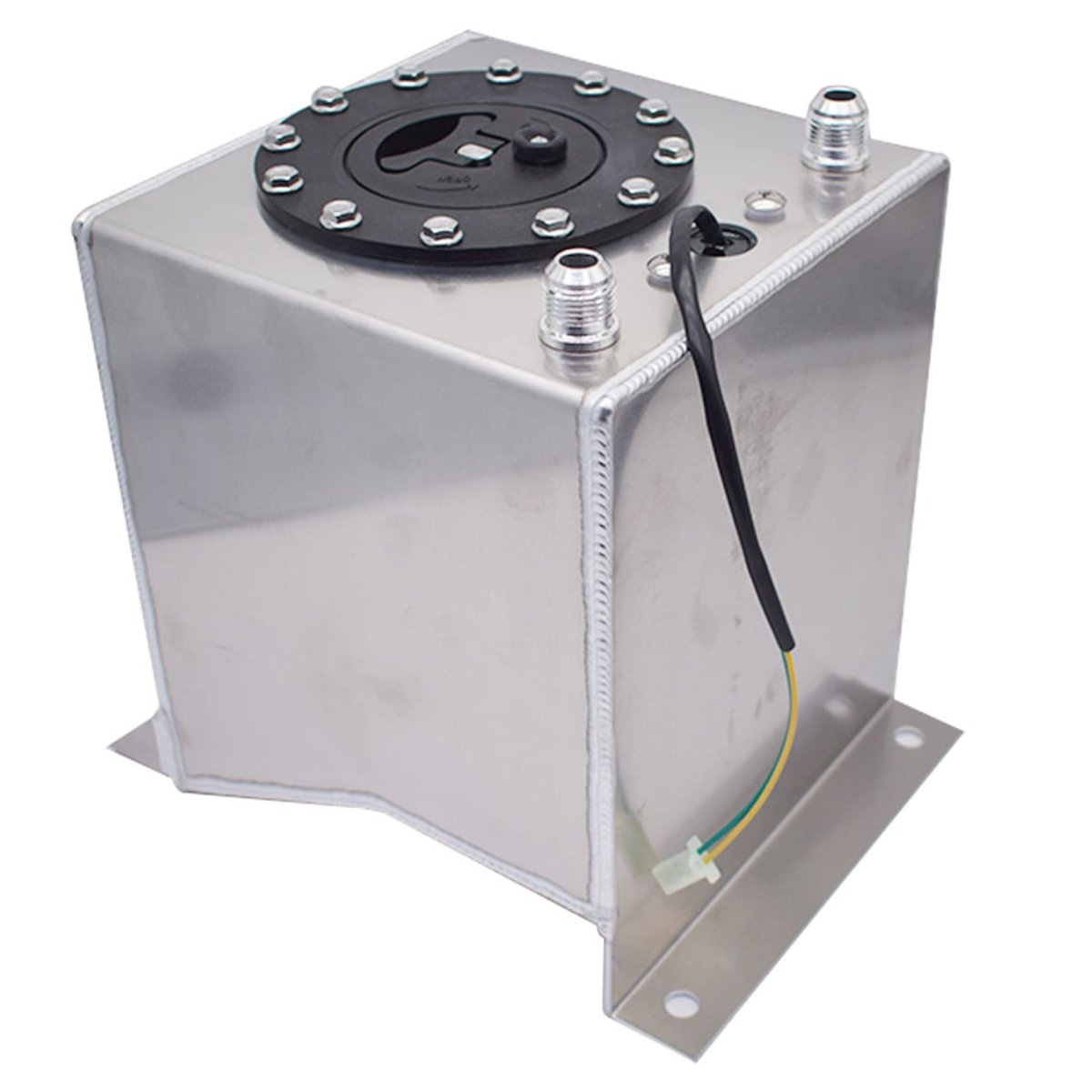 Universal Aluminum Polished Fuel Cell Tank 2 5 Gallon 9 5l With Level Sender For Hot Rod Street Racing Track Cars Truck Suv