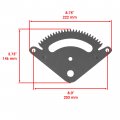 Caltric Selective Sector Gear Pinion Wbushing Compatible With John Deere Sabo 108-17hs 108-14 5