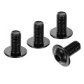 20pcs M8-1 25x16mm Flanged Button Head Socket Cap Screws 304 Stainless Steel Drive Fasteners Bolts Fully Thread Machine Black 