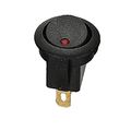 12v 16a Car Round Rocker Toggle Switch Red Led Light Lamp On Off Spst 3 Pin Control 19mm Push Button Pack Of 10 