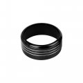X Autohaux 3 Pcs Black Aluminum Alloy Car Ac Climate Control Knob Ring Trim Cover For Subaruester 2014-2018 Xv Crosstrek