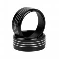 X Autohaux 3 Pcs Black Aluminum Alloy Car Ac Climate Control Knob Ring Trim Cover For Subaruester 2014-2018 Xv Crosstrek
