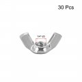 Uxcell 1 4 -20 Wing Nuts Carbon Steel Zinc Plated Fasteners Parts Hurrican Screws Hand Twist Tighten Ear Butterfly Nut 30pcs