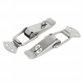 Uxcell 90mm Length 201 Stainless Steel Toggle Latches Catch Hasp Clamp 4pcs