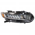 Tbvechi Headlight Assembly Compatible Withhonda Accord 2018 2019 2020a Models Passenger Slde Halogen Headlamp Replacement Clear 