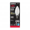 Satco 6pk 5 5w B11 Led 3000k Candelabra Base Frosted Dimmable 60w Equiv