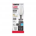 Satco 6pk 5 5w B11 Led 3000k Candelabra Base Frosted Dimmable 60w Equiv