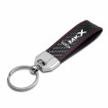 Ipick Image Made For Lincoln Mkx Real Black Carbon Fiber Loop Strap Key Chain With Red Stitching