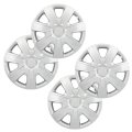 15 In Hubcap Set Of 4 Silver Durable Abs Wheel Covers For Steel Wheels Universal Fit Acura Chevrolet Dodge Ford Honda Hyundai 
