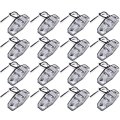 16 Pack Universal Side Marker Trailer Lights Clear Lens Amber Light Waterproof Clearance Identification Lamps For Truck Rv Bus 