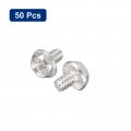 Uxcell 6-32x3 16 Phillips Hex Head Flange Bolts 50pcs 304 Stainless Steelagon Hex Machine Screws