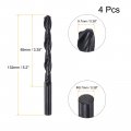Uxcell 6542 High Speed Steel Straight Shank Twist Jobber Drill Bit Fully Ground Black Oxide Bits 9 7mm Diameter 132mm Total