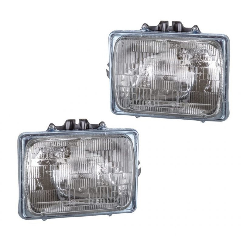 For 2003 2004 2005 2006 2007 Ford E-550 Econoline Super Duty Headlight Assembly Driver And Passenger Side Pair Fo2500126