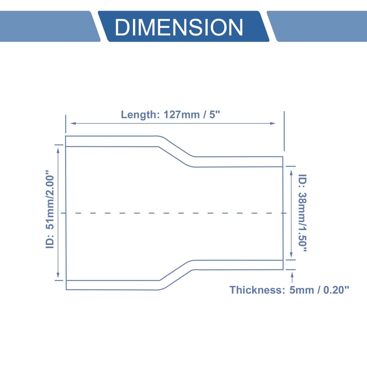 Straight Coupler Silicone Hose With Clamps 1 5 -2 Id 00 Length 0a Car Coolant 4-ply 5mm Thick Air Intake Turbo Intercooler