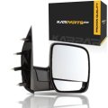 Passenger Side Door Mirror Assembly For 2002 Ford E-150 And E-350 Econoline Club Wagon Manual Non Heated Textured Finish