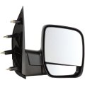 Passenger Side Door Mirror Assembly For 2002 Ford E-150 And E-350 Econoline Club Wagon Manual Non Heated Textured Finish 