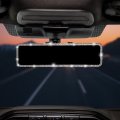 Joytutus Bling Car Rear View Mirror Universal 11 81 Inch Panoramicview Accessories With Rhinestones Crystal Diamonds Edge 