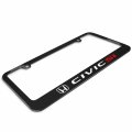 Ipick Image Made For Honda Civic Si Black Metal License Plate Frame
