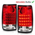 Amerilite Red Clear Led Tail Lights For 89-95 Toyota Pickup Passenger And Driver Side Include Bulb Harness