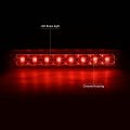 Led High Mount Chrome Housing 3rd Third Tail Brake Light Lamp Compatible With Ford Escape 01-07 Mercury Mariner 05-07