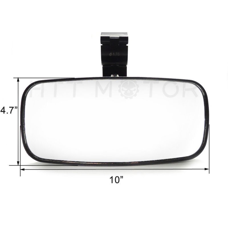 Utv Rear View Convex Mirror For Polaris Rzr Xp 1000 900 800 Universal Fit 1 75 In Round Roll Bars Windshield Mount Side