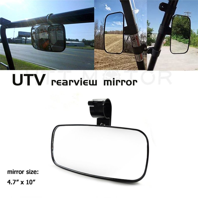 Utv Rear View Convex Mirror For Polaris Rzr Xp 1000 900 800 Universal Fit 1 75 In Round Roll Bars Windshield Mount Side