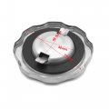 Uxcell Universal Silver Tone Metal Motorcycle Scooter Fuel Tank Gas Cap Cover Protector