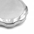 Uxcell Universal Silver Tone Metal Motorcycle Scooter Fuel Tank Gas Cap Cover Protector
