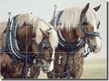 Harmony By Adeline Halvorson Western Horses Ceramic Tile Mural 17 X 12 75 Kitchen Shower Backsplash 