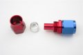 Autobahn88 Aluminum Anodized Swivel Hose End Fitting For Ptfe Teflon Fuel Line Straight An4 Blue Red