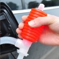 Othmro 2pcs Lightweight Liquid Fuel Transfer Siphon Pump Plastic Manual Oil Pumps Hand Fuel For Lawn Mowers Gas Air Water Blue