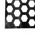 X Autohaux 4pcs Universal Car Rear Tail Light Lamp Stickers Honeycomb Type Decal Black 48 30cm