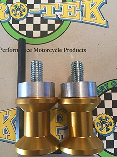 Pro-tek Gold Swing Arm Spools For Kawasaki Z900rs 2017 2018 2019 2020 2021 2022 2023 Z-900 Z-900rs Z-900re Z 900 Rs Spool