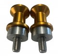 Pro-tek Gold Swing Arm Spools For Kawasaki Z900rs 2017 2018 2019 2020 2021 2022 2023 Z-900 Z-900rs Z-900re Z 900 Rs Spool