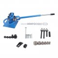 Manual Bench Top Compact Bender Pipe Bending Machine 7 Dies Metal Fabrication Tube Rod 44a Handle Maximum 5 16a Thick 1-15 16