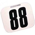 Universal Motorcycle Number Plate 10 In X 12 Rectangular Class C White 509891 