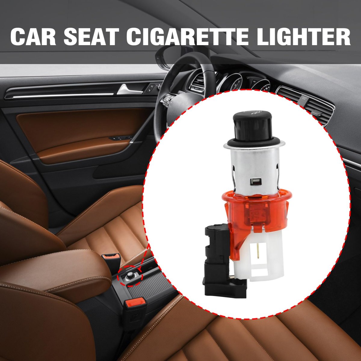 Hoypeyfiy Car Cigarette Lighter Socket 1j0919341a 1j0919307 Replacement For Vw Beetle 1999-2010 Golf Jetta 1987-2013 Gti