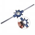 Uxcell 1 2-13 Unc Tap And Die Set With 38mm Round Stock Handle Wrench High Speed Steel Machine Thread Threading Tool