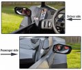 Sautvs Folding Front Door Rear View Side Mirrors For Maverick X3 Adjustable Premium High-definition Can-am Max 2017-2023