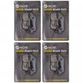 Niche Brake Pad Set For Honda Shadow Ace 750 1100 Fury Triumph Bonneville Bmw Front Rear Organic 4 Pack