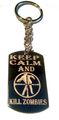 Keep Calm And Kill Zombies Target Zombie Outbreak Logo Symbols Metal Ring Key Chain 