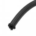 X Autohaux 3ft 4an Fuel Hose An4 Universal Car Braided Nylon Stainless Steel Cpe Oil Gas Line Black